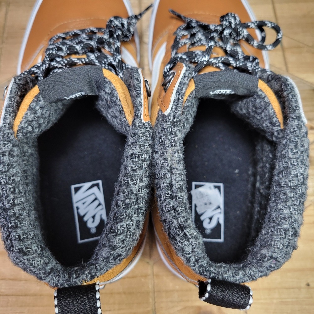 VANS Ward Hi MTE Men's 12 Hiking Sneakers Pumpkin Spice Leather Shoes Outdoors - Picture 10 of 13